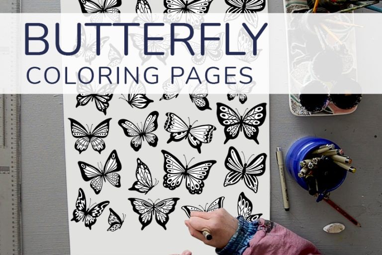 Butterfly Coloring Pages – Our 70 Free Printable Coloring Sheets