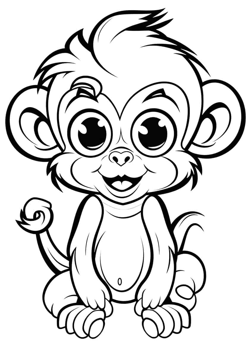 cute animal coloring page 29