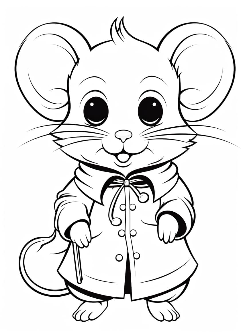 cute animal coloring page 30