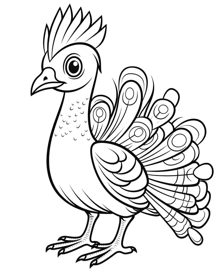 cute animal coloring page 34