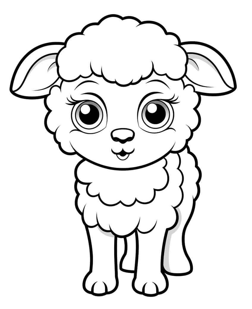 cute animal coloring page 42