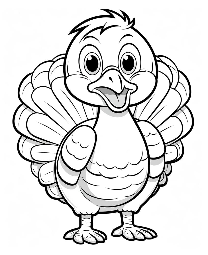 cute animal coloring page 49