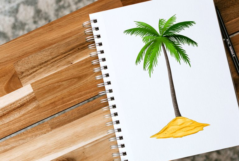 How to Draw a Palm Tree – A Step-by-Step Palm Tree Drawing Tutorial