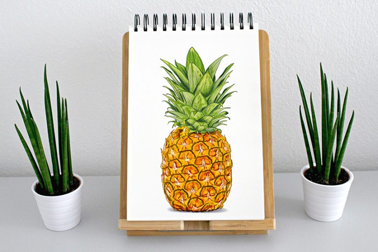 How to Draw a Pineapple – Detailed Step-by-Step Tutorial