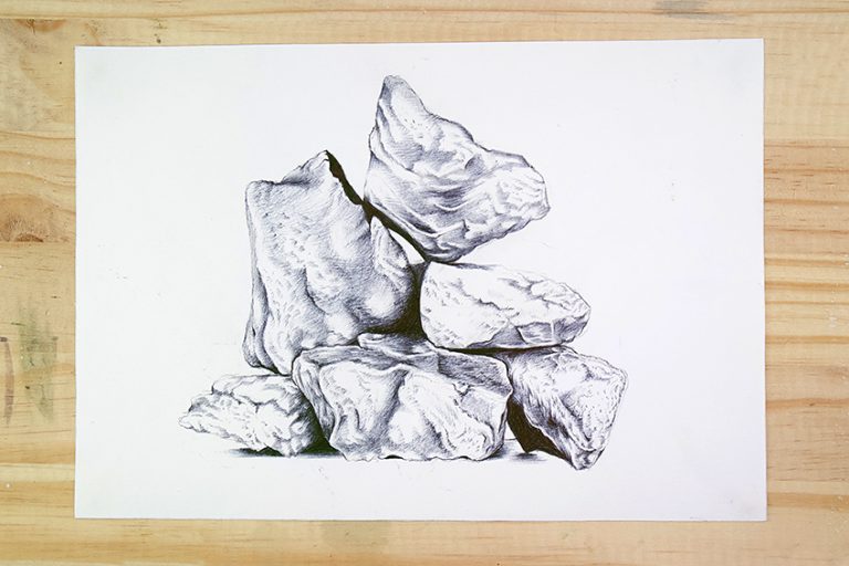 How to Draw Rocks – Create a Realistic Rock Drawing