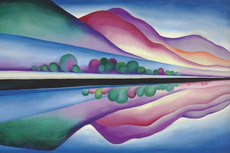 “Lake George Reflection” by Georgia O’Keeffe – A Painting Analysis