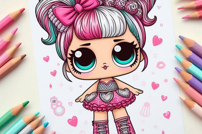 L.O.L. Surprise Dolls Coloring Pages – 40 Different Coloring Sheets