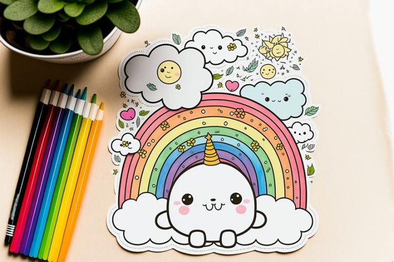 Rainbow Coloring Pages – 12 Free Rainbow Coloring Sheets