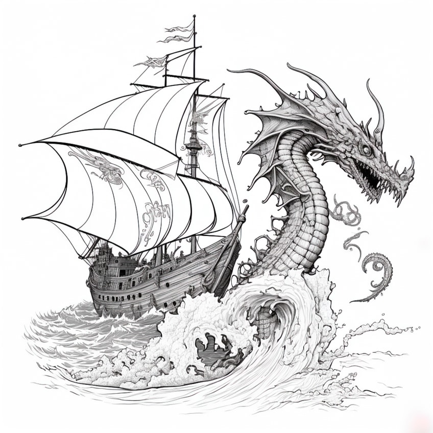 realistic dragon coloring pages 10