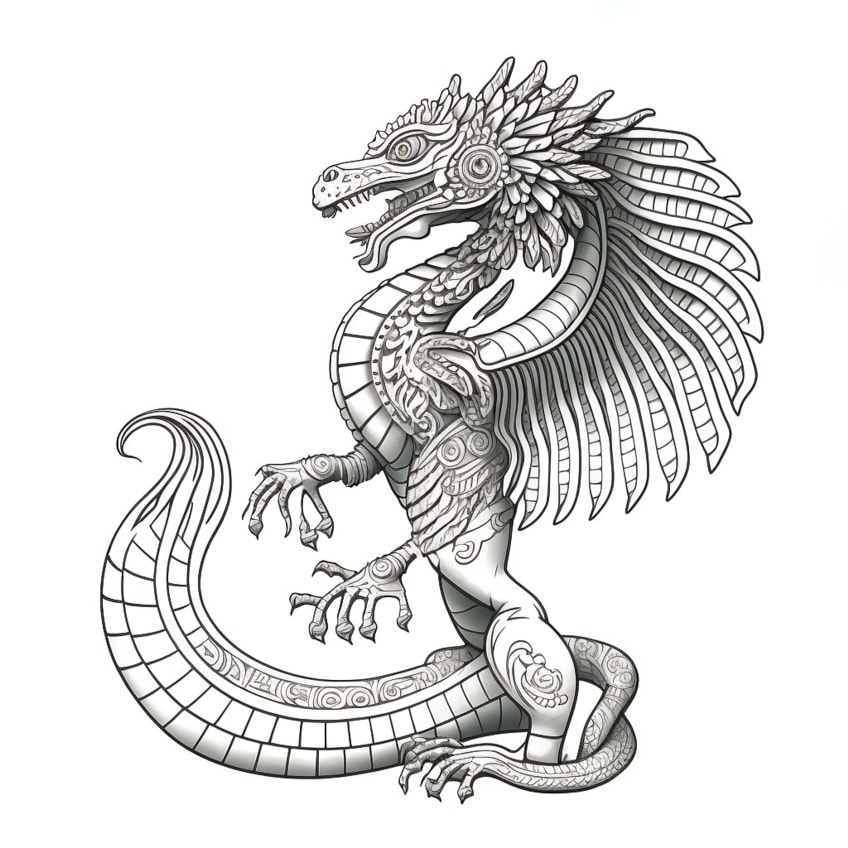 realistic dragon coloring pages 14