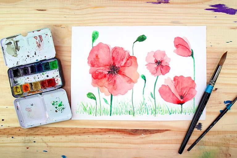 Watercolor Poppies – How to Paint Poppies in Watercolor